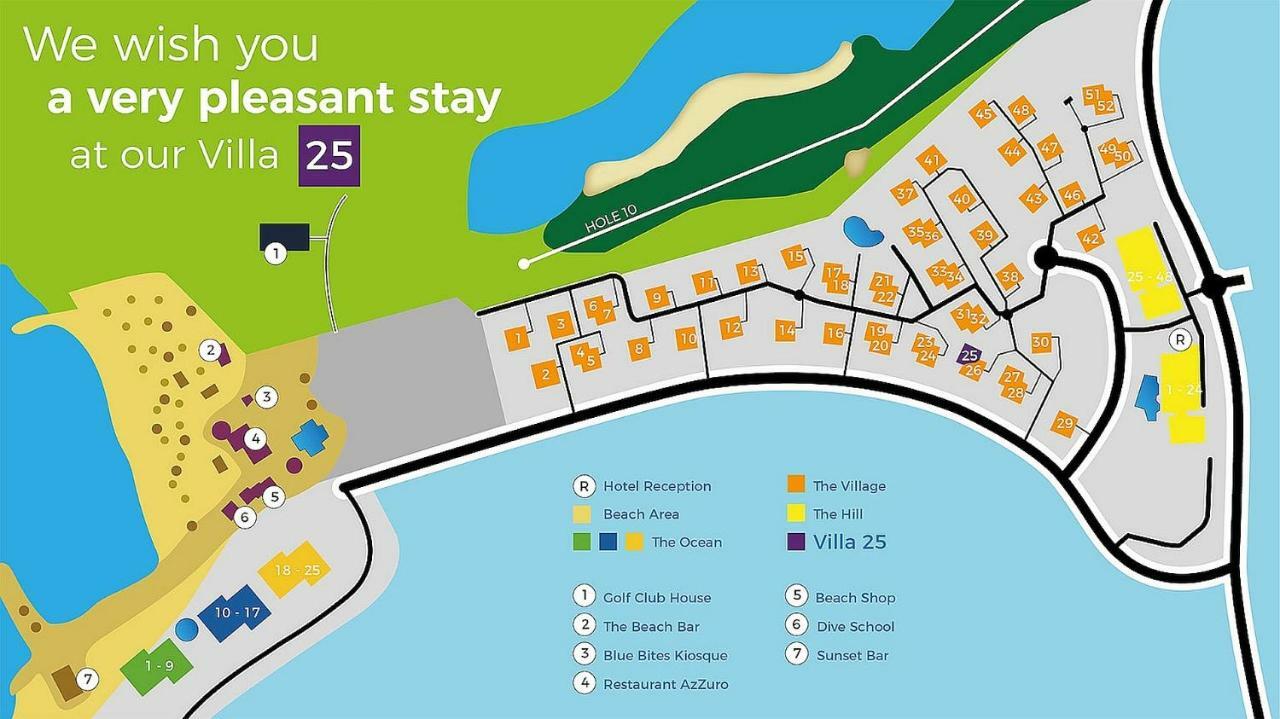 Blue Bay Beach Villa 25 3-Min Beach-Pool-Golf Luaran gambar
